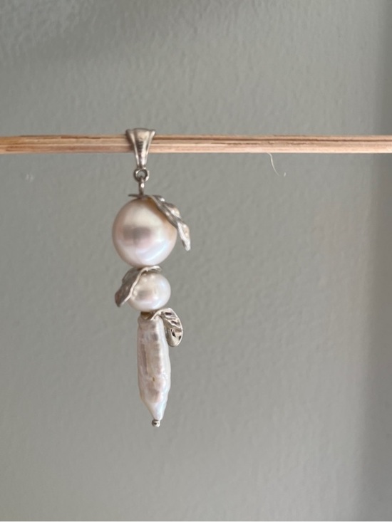 Jewelry - Freshwater Pearl Drop Pendant in Sterling Silver